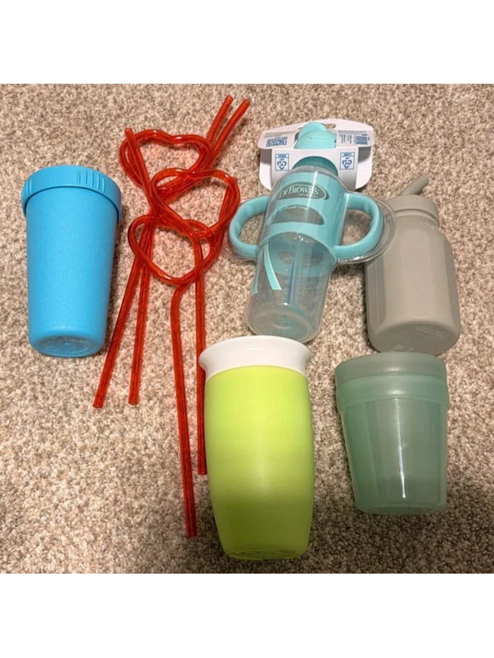 Dr. Brown's and Assorted Toddler Cups and Straws